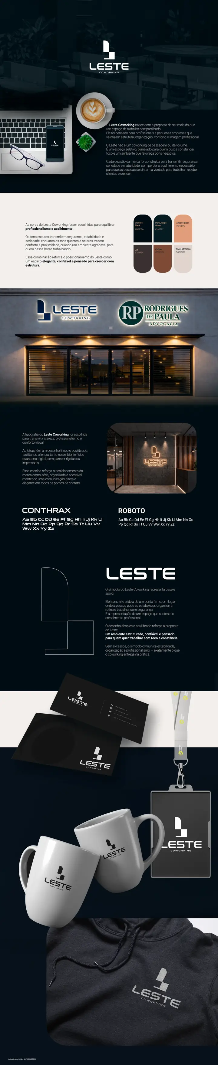 Leste Coworking - ID Visual: projeto criado pela ROI