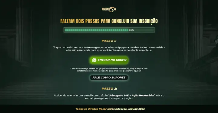 Obrigado: projeto criado pela ROI