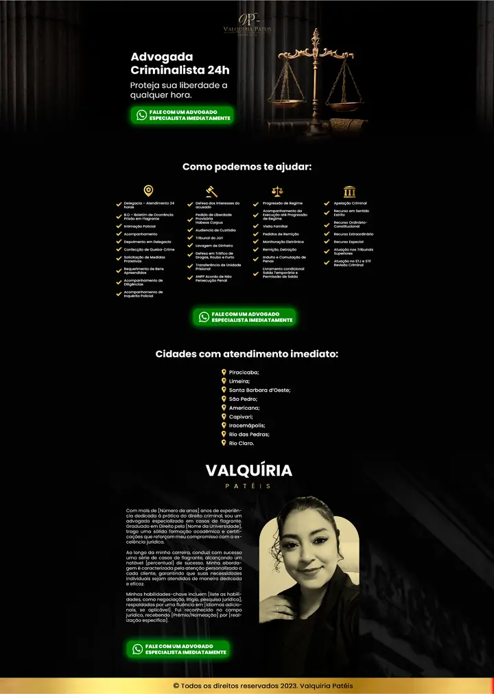 Valquiria - Advogada: projeto criado pela ROI
